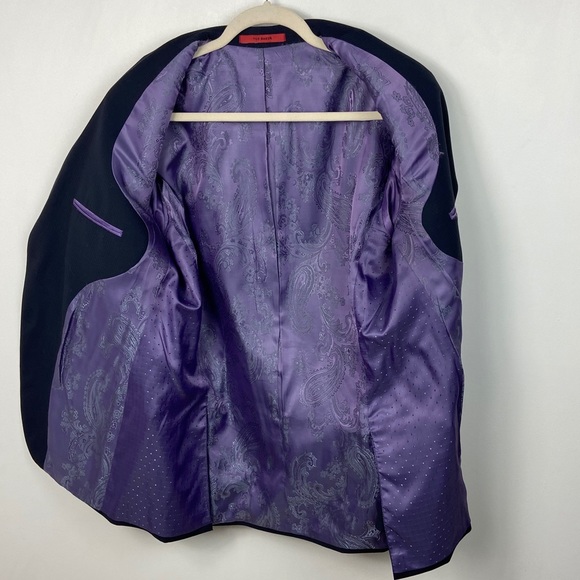 Ted Baker No Ordinary Joe 100% Wool Suit Navy Blue - Picture 8 of 16